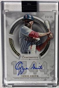 Ozzie Smith signed 2018 Topps Luminaries Hit Kings On Card Auto #HK-OS 15/15 Buy