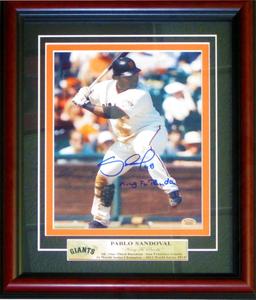 Pablo Sandoval "Kung Fu Panda" Autographed Framed 8x10 Photo Cheap Nicekicks