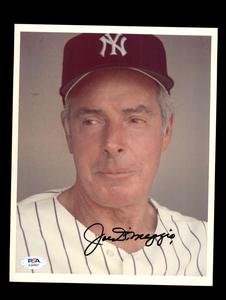 Joe Dimaggio PSA DNA Signed  8x10 Photo Autograph Yankees Free Shipping Best Store To Get