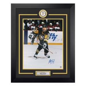 Paul Coffey Autographed Pittsburgh Penguins Classic Hockey 26x32 Frame Outlet Geniue Stockist
