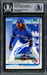 Vladimir Guerrero Jr. Autographed 2019 Topps Complete Set Variation RC B Discount Purchase