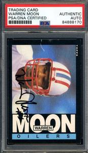 Warren Moon PSA DNA Signed 1985 Topps Rookie Autograph Sale Online Online