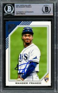 Wander Franco Autographed 2022 Topps Gallery RC Tampa Bay Rays Beckett 15780214 Geniue Stockist Cheap Pice