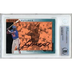 Vladimir Guerrero Montreal Expos Signed 1997 SP Great Futures Card Beckett Auth Auto Slab Countdown Package Cheap Online