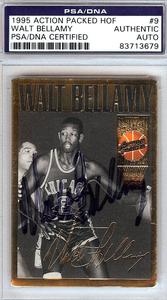 Walt Bellamy Autographed Signed 1995 Action Packed HOF Card #9 PSA/DNA #83713679 Outlet Big Discount