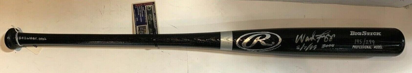 Wade Boggs Signed Big Stick Baseball Bat INS 8/7/99 3000 Hits Autograph COA /299 Cheap Sale Geniue Stockist