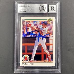 Wally Joyner autograph signed 1990 Upper Deck #693 Card BAS BGS 10 auto Shipping Discount Sale