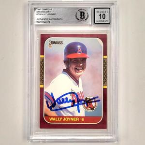 Wally Joyner signed 1987 Donruss Opening Day #7 RC rookie BAS BGS 10 auto grade Sale 2025 New