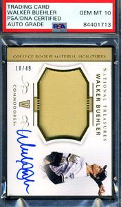 Walker Buehler PSA DNA Gem Mint 10 Signed 2018 Panini Rookie /49 Authentic
