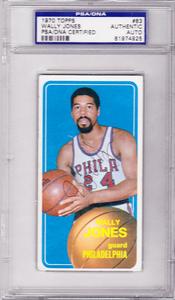 WALLY JONES SIGNED 1970 TOPPS #83 PSA SLABBED XL TRADING CARD PHILADELPHIA 76ers Nicekicks Cheap Pice