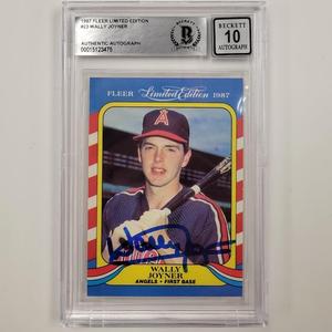 Wally Joyner signed 1987 Fleer Limited RC rookie BAS BGS 10 autograph grade 2025 Sale Online