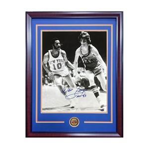 Walt Frazier Signed 16x20 Framed Photo Pete Maravich Knicks HOF 87 Auto Steiner Outlet Finishline