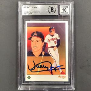 Wally Joyner autograph signed 1989 Upper Deck #668 Card BAS BGS 10 auto Sale Popular