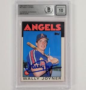 Wally Joyner signed autograph 1986 Topps Traded RC rookie card BAS BGS 10 auto B Buy Cheap Wide Range Of