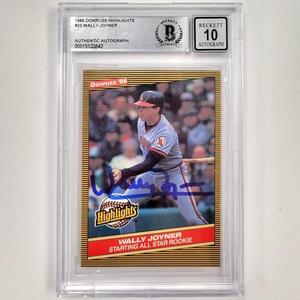 Wally Joyner signed 1986 Donruss Highlights #23 RC rookie BAS BGS 10 auto grade Discount Cost