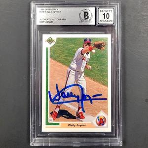 Wally Joyner autograph signed 1991 Upper Deck #575 Card BAS BGS 10 auto Low Cost Online