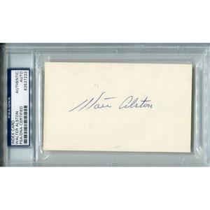 Walt Alston Autographed 3x5 Card (PSA/DNA) Discount Cheapest Pice