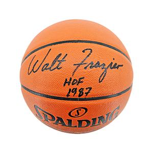 Walt Frazier New York Knicks Autographed Signed Inscribed HOF 1987 Spalding Basketball (CX Auth) Visit