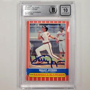 Wally Joyner signed 1987 Fleer All-Stars #23 RC rookie BAS BGS 10 auto grade Best Sale Cheap Pice