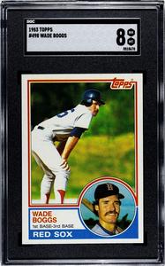 Wade Boggs 1983 Topps Baseball Rookie Card (RC) #498- SGC Graded 8 NM-MT Recommend Cheap Online