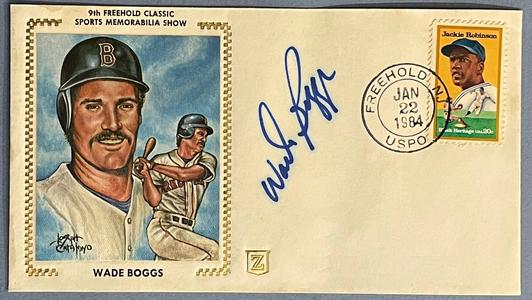 Wade Boggs Autographed First Day Cover Sale Visit