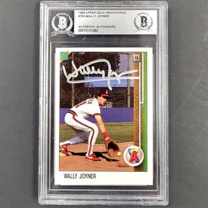 Wally Joyner autograph signed 1989 Upper Deck 1988 Promo #700 BAS BGS Beckett Discount Eastbay