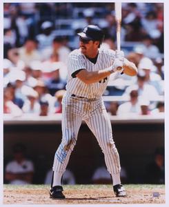 WADE BOGGS SIGNED 16x20 NY YANKEES AT BAT IN YANKEE STADIUM AUTO PHOTO   HOLO Sale Ebay