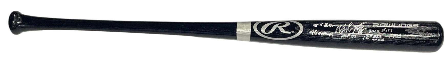Wade Boggs Autographed Multi Inscribed Louisville Slugger Black Bat (JSA) Big Discount For Sale