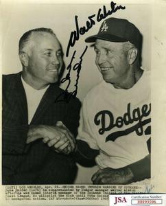 Walter Alston Duke Snifer JSA Coa Autograph Hand Signed 8x10 Wire Photo Clearance From China