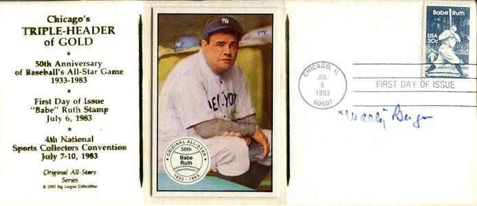 Wally Berger Autographed July 6th, 1983 First Day Cover (PSA) Buy Cheap 100% Original