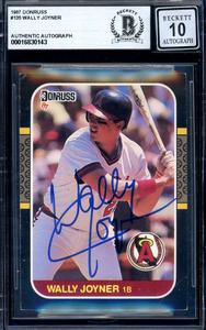 Wally Joyner Gem Mint 10 Beckett BAS Signed 1987 Donruss Rookie Autograph Clearance Geniue Stockist