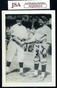 Waite Hoyt JSA Cert Signed  Vintage 3x5 Photo Autographed Yankees Sale Manchester
