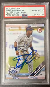 Wander Franco Rays Signed 2019 Bowman Draft RC BD 93 PSA 10 Gem Mint Rookie Auto Many Kinds Of Online