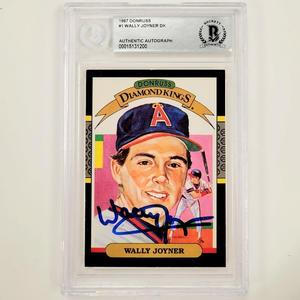 Wally Joyner auto signed 1987 Diamond Kings DK #1 RC rookie card BAS BGS Beckett Very Cheap Sale Online