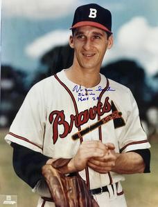 Warren Spahn Autographed 16x20 Baseball Photo Online For Sale