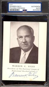 Warren Giles PSA DNA Signed  Photo Autograph Clearance Online Amazon