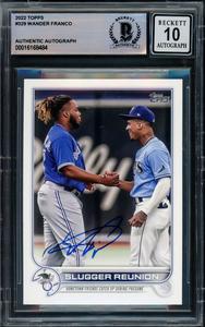 Wander Franco Autographed 2022 Topps RC Gem 10 Auto Beckett 16168484 Cheap Sale 100% Authentic
