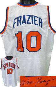 Walt Frazier signed New York TB Custom Stitched Pro BKB Jersey XL- JSA Witnessed Clearance Visit New