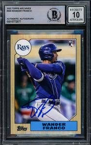 Wander Franco 2022 Topps Archives RC Tampa Bay Rays Gem 10 Auto Beckett F Best Sale Cheap Pice