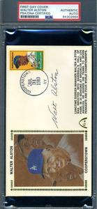 Walter Alston PSA DNA Slabbed Signed Hall Of Fame FDC Cache Autograph Discount Store