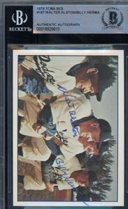 Walter Alston Billy Herman Beckett BAS Signed 1979 TCMA 50s Autograph Buy Cheap Fashion Style