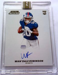 WAN'DALE ROBINSON SIGNED PANINI INSTANT ACCESS ROOKIE BLUE AUTO 1/25 CARD IAA-15 Clearance Marketable