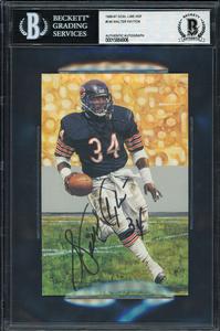 Walter Payton Autographed 1993 Goal Line Art Card #140 Bears Beckett #15884906 Discount Manchester