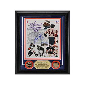 Walter Payton Chicago Bears A Legend Among Us Autographed Signed 8x10 Highland Mint Collage LE #/99 (PSA Holo) Cheap Sale Brand New Unisex