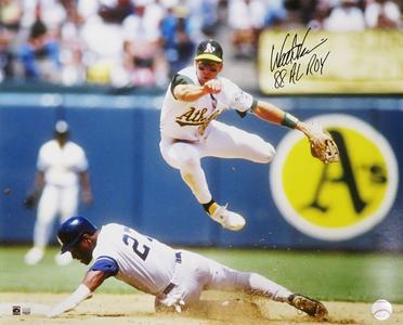 Walt Weiss Signed Oakland A's Double Play Action 16x20 Photo w/88 AL ROY -SS COA Recommend Cheap Online