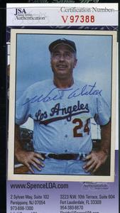 Walter Alston Jsa Coa Hand Signed 1979 Tcma Authentic Autograph Shop For Cheap Pice