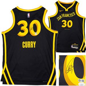 WARRIORS STEPHEN CURRY AUTOGRAPHED NIKE CITY EDITION JERSEY SIZE 48 JSA 235500 How Much For Sale