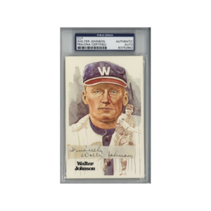 Walter Johnson Washington Senators Autographed Signed Cut on Perez Steele Post Card (PSA/DNA Authentic) Buy Cheap Footlocker Finishline