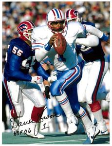 Warren Moon signed Houston Oilers 8.5X11 Photo #1 w/ HOF 06 COA Discount Shop For