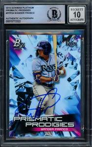 Wander Franco 2019 Bowman Platinum Prismatic Prodigies RC Gem 10 Auto Beckett B Buy Cheap Best Wholesale